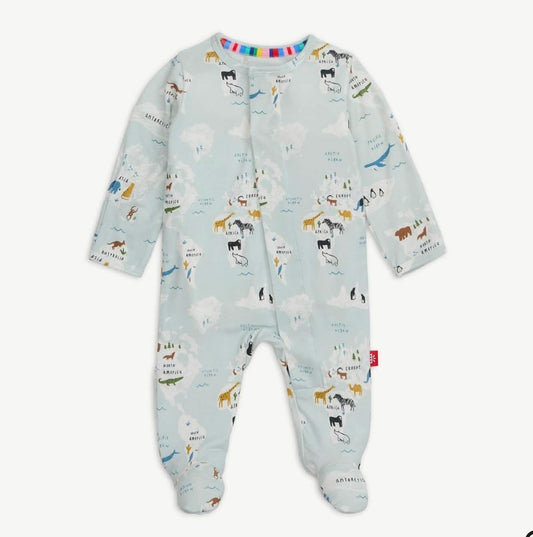 Sea the World Footie Pajamas
