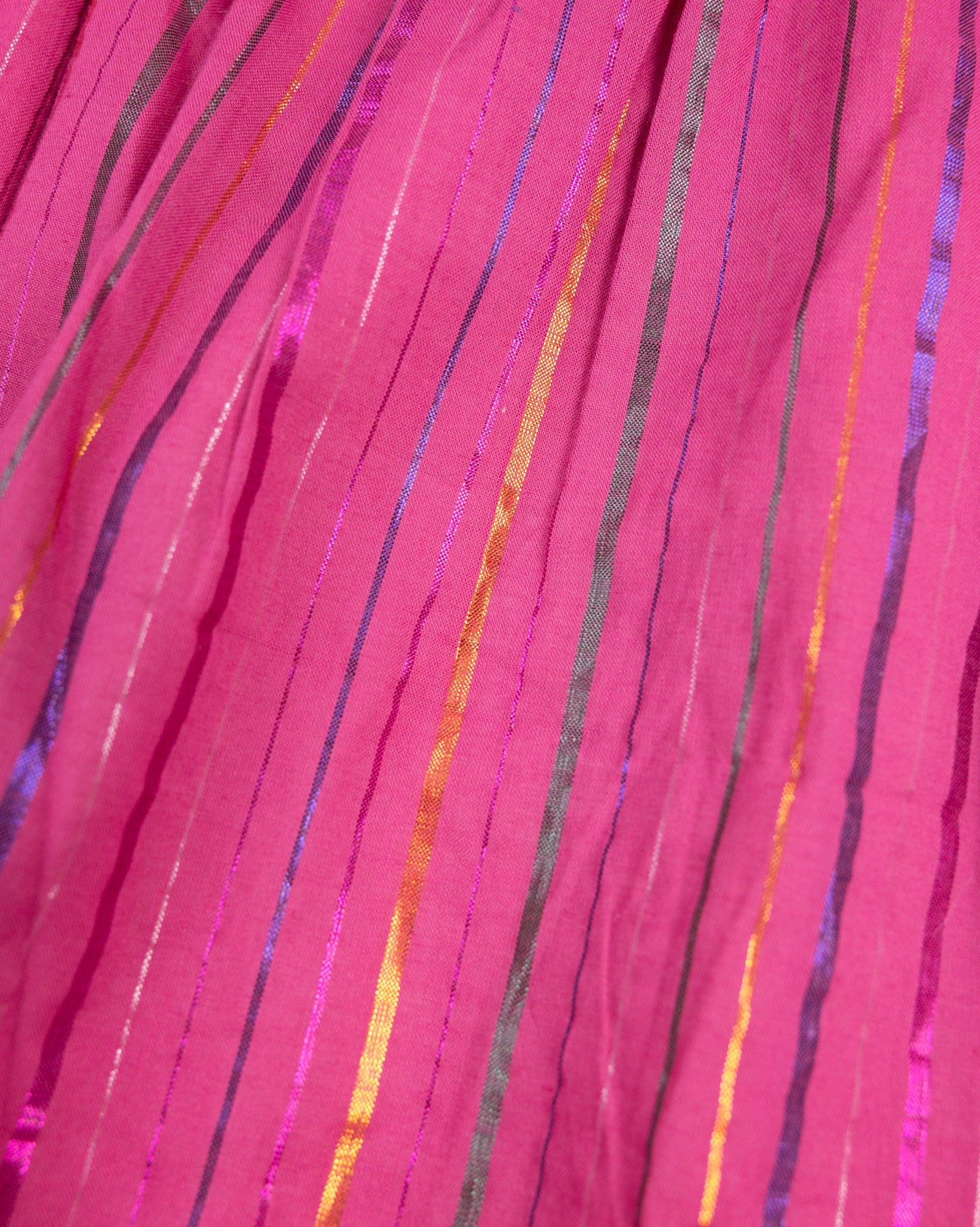 Hot Pink Puff Sleeve Bubble with Lurex