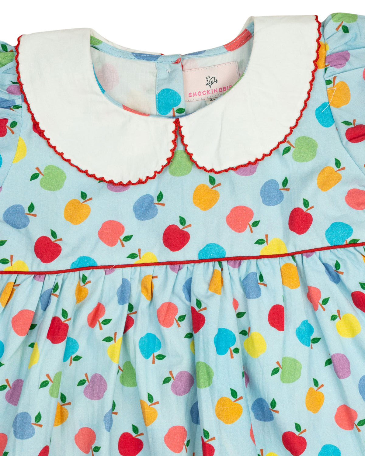Apple Toss Bishop Sleeve Dress