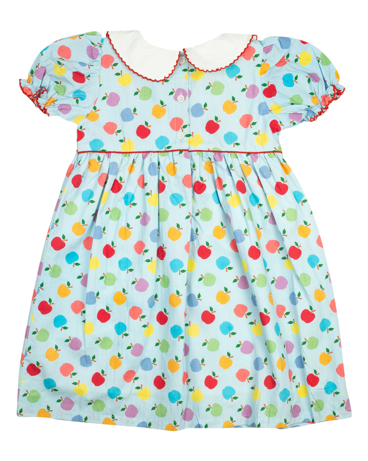 Apple Toss Bishop Sleeve Dress