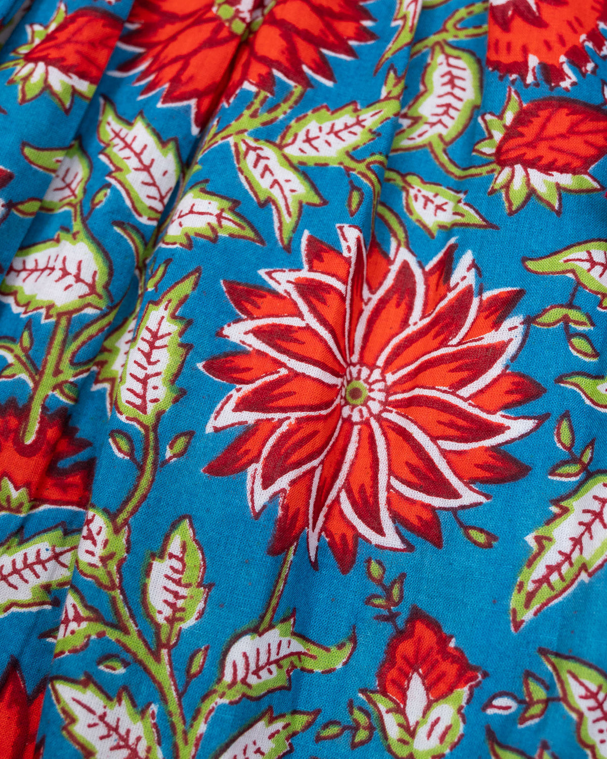 Fall Red Floral Print Bubble