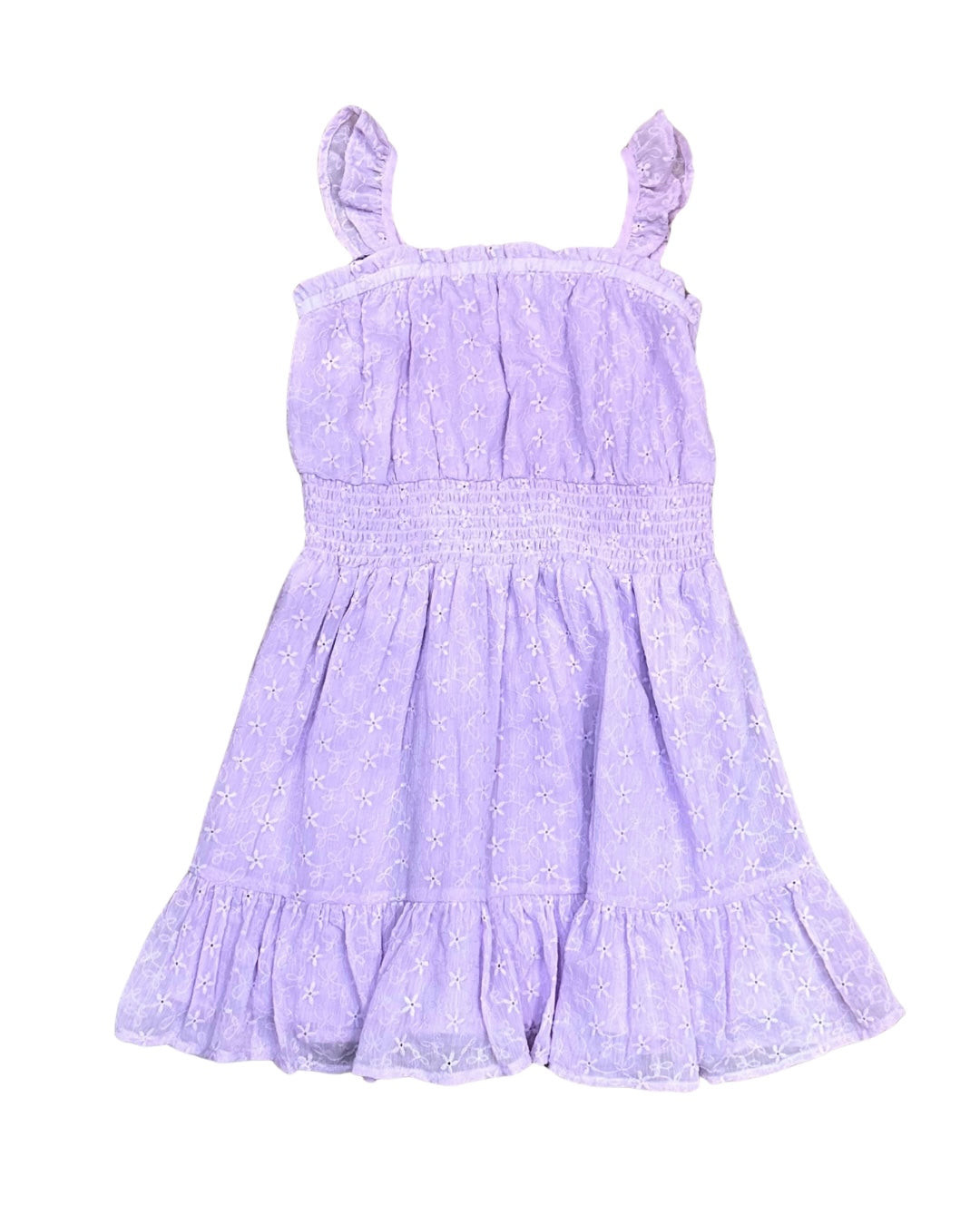 Tween Girls Lavender Eyelet Dress