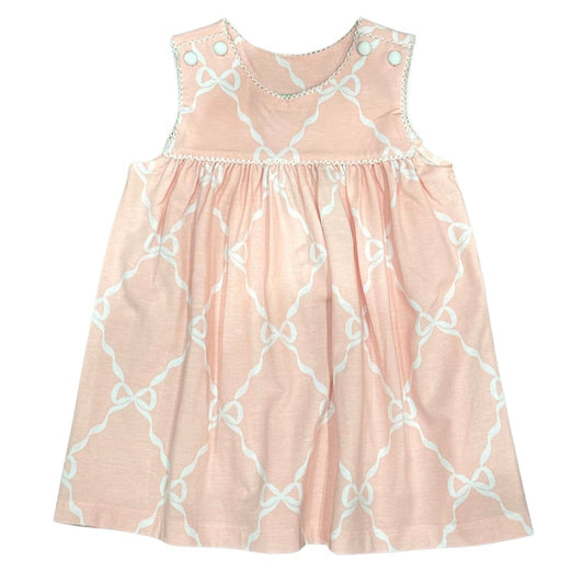 Pink Ribbon Button Dress