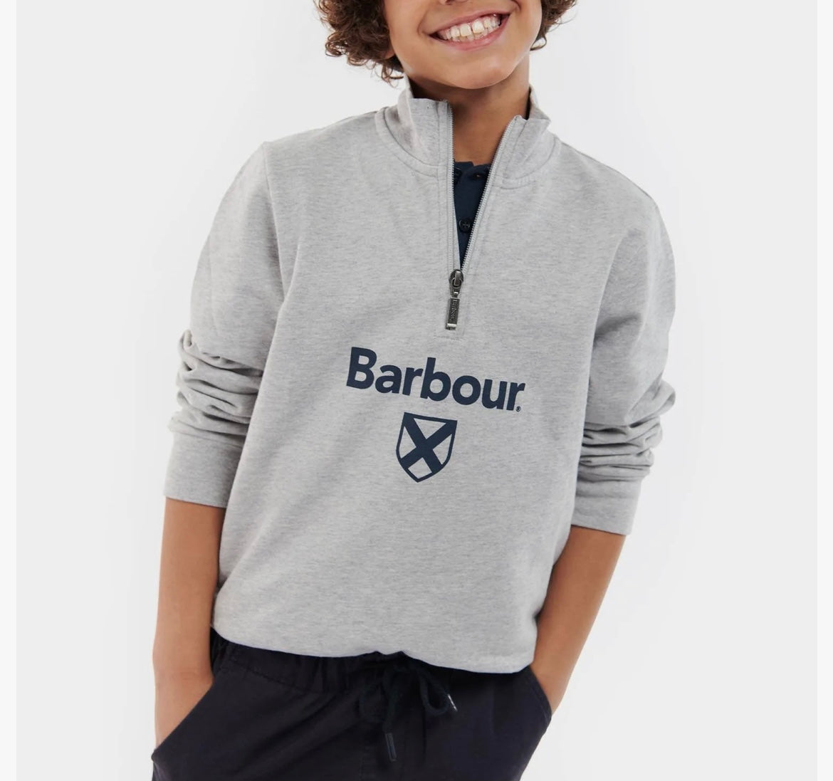 Barbour Boys Floyd Half Zip Pullover