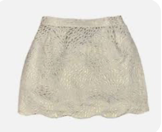 Seabrook Island Golden Isles Scalloped Skirt