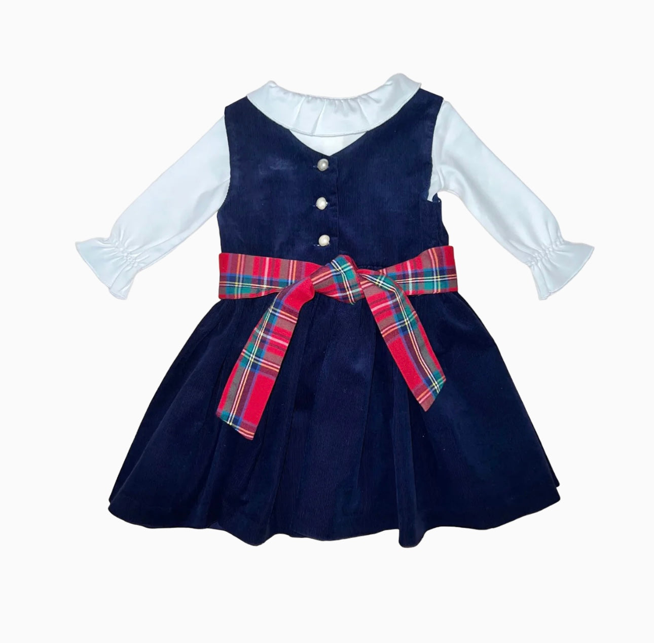 Bulls Bay Blue Navy Velvet Anna Twirl Dress