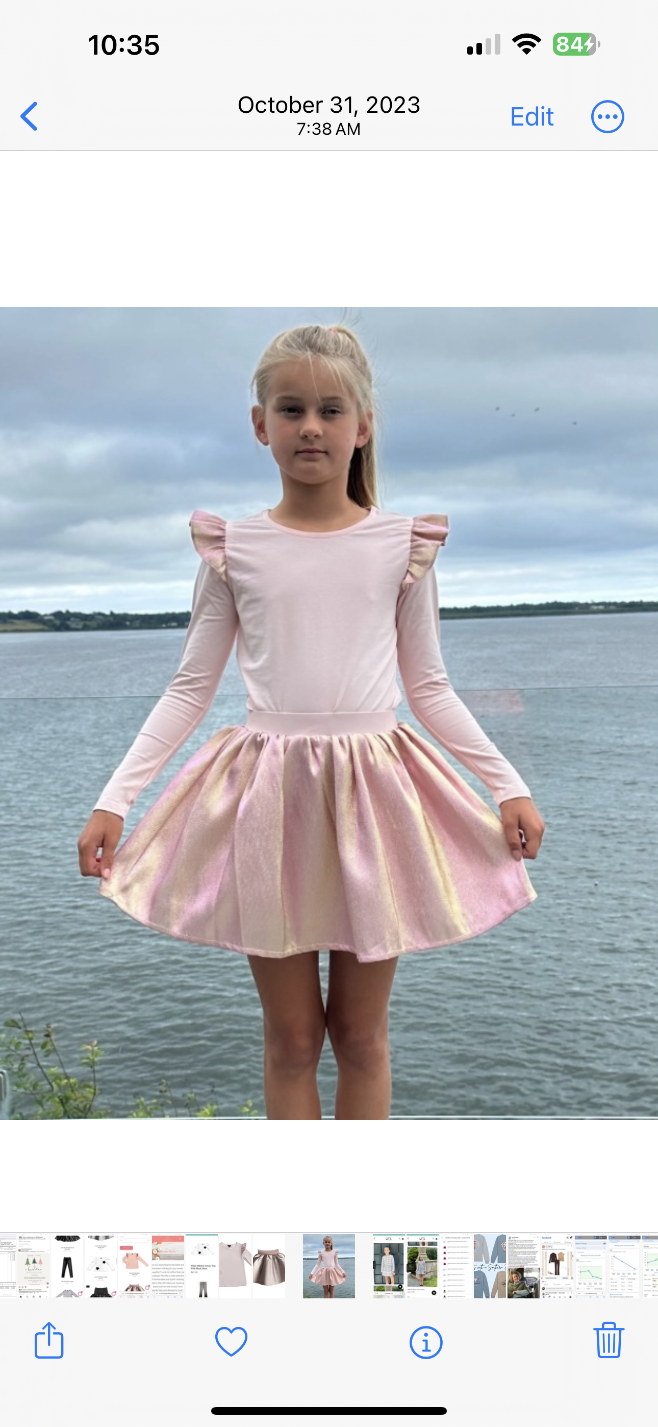 Pink Shoulder Ruffle Top