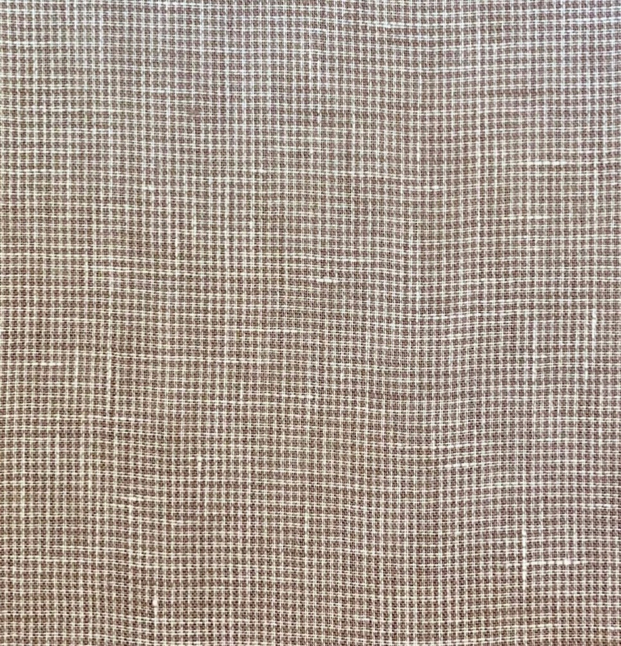 Kiawah Khaki Linen Houndstooth Clip On Bow Tie