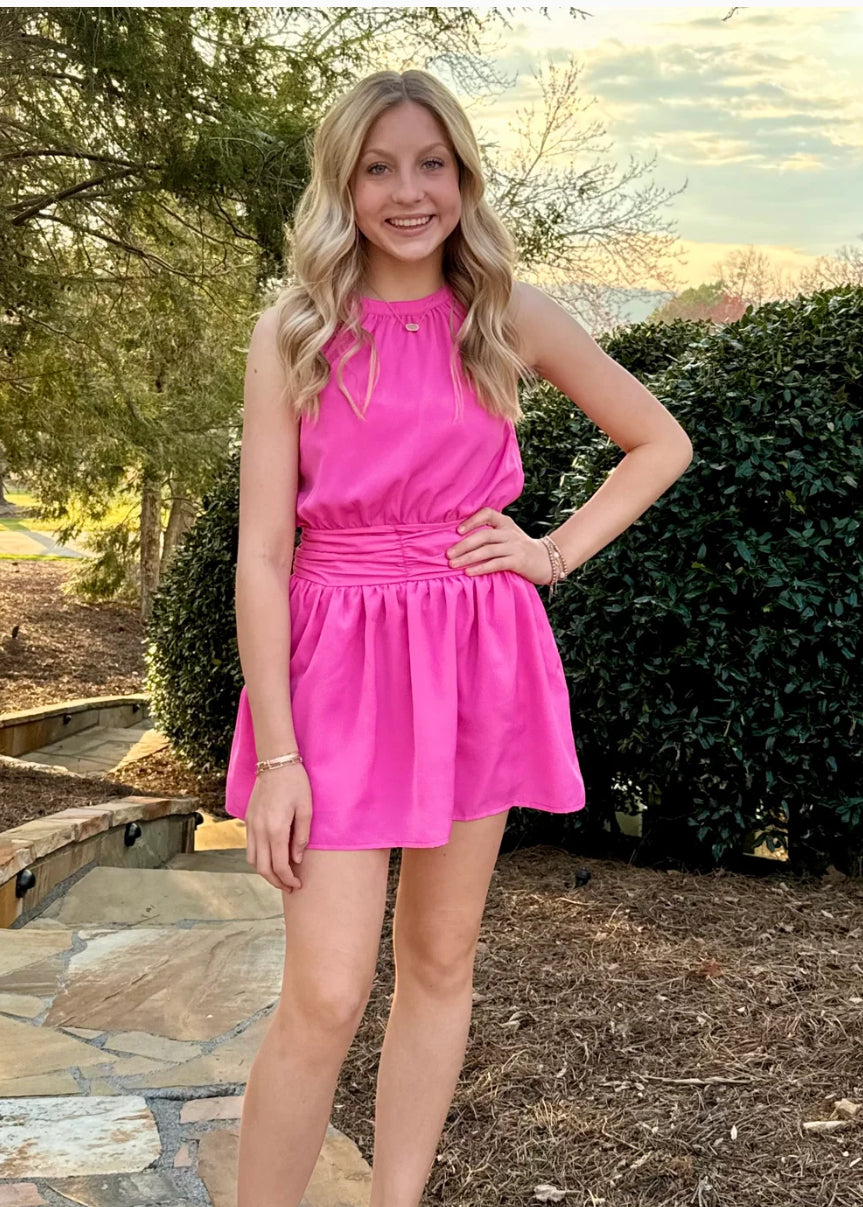 Palm Beach Pink Paige Halter Dress