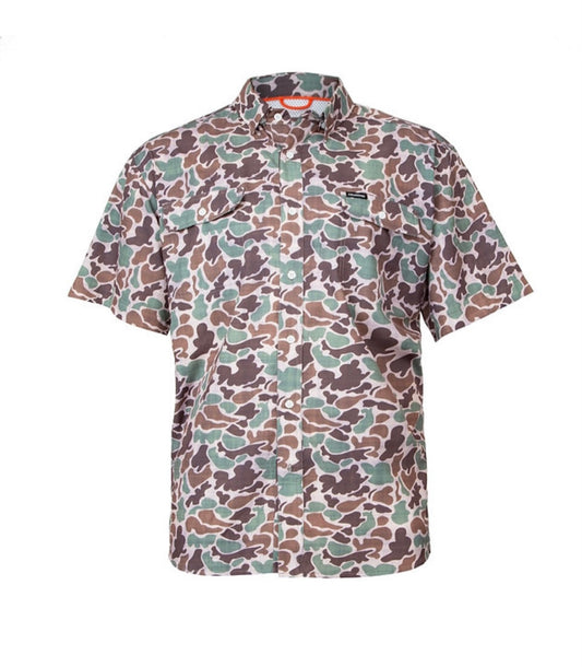 Fieldstone Youth Camouflage Sportsman Button Down Shirt