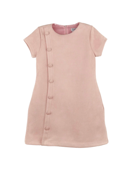 Gabby Girls Kiera pink suede dress
