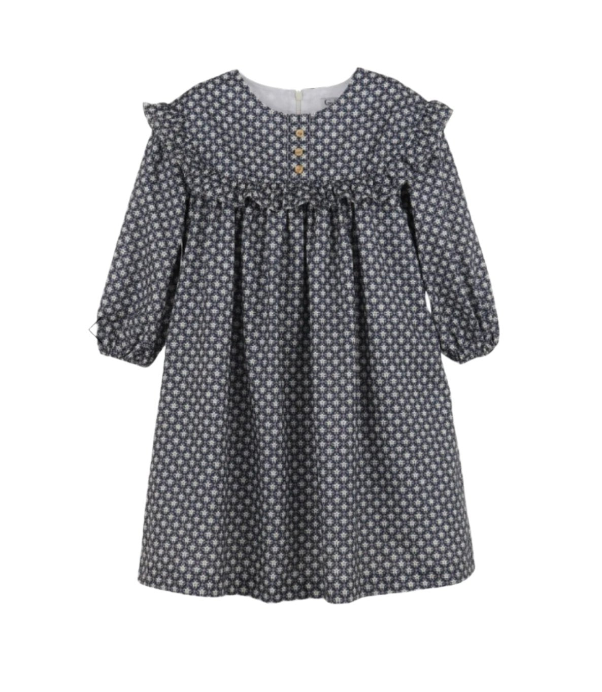 Gabby Girls Navy Emma Floral Dress
