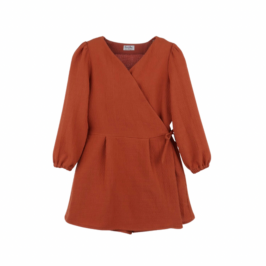 Gabby Girls Orange Romper