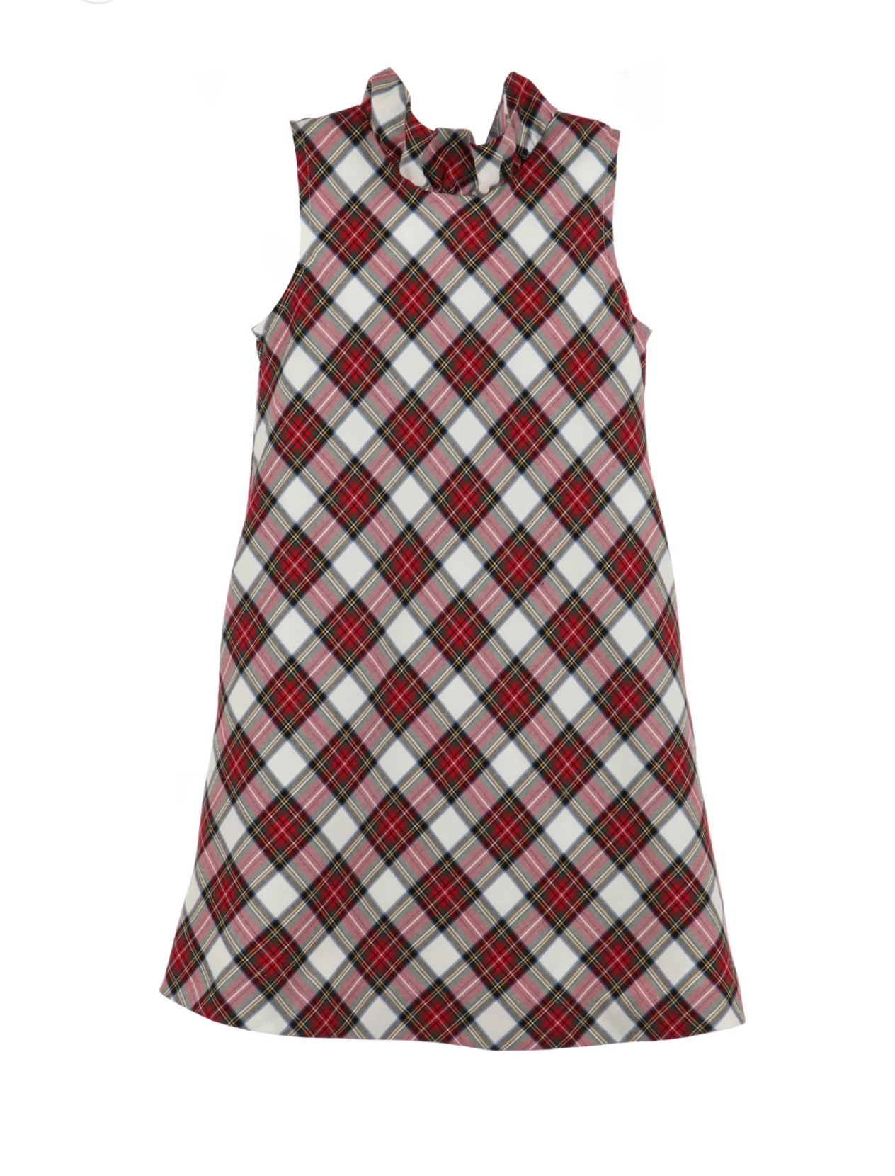 tween girls  Red white green Christmas plaid Plaid Dress
