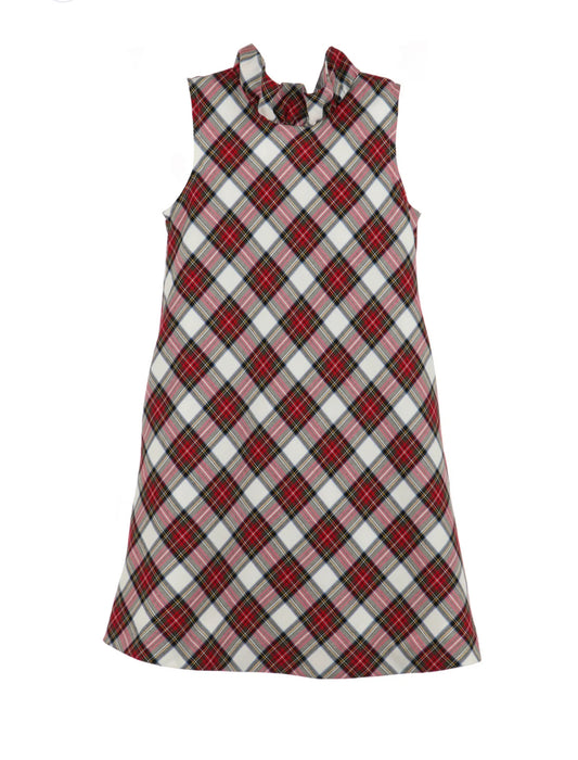 tween girls  Red white green Christmas plaid Plaid Dress