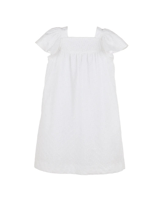 Gabby Girls White Eyelet Emma Dress