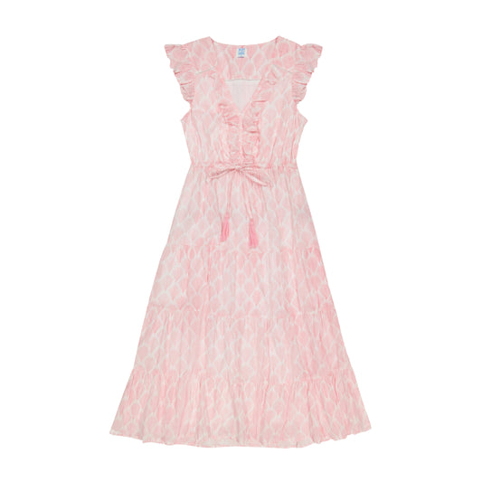 Giselle Women's Maxi Dress Pink Feather