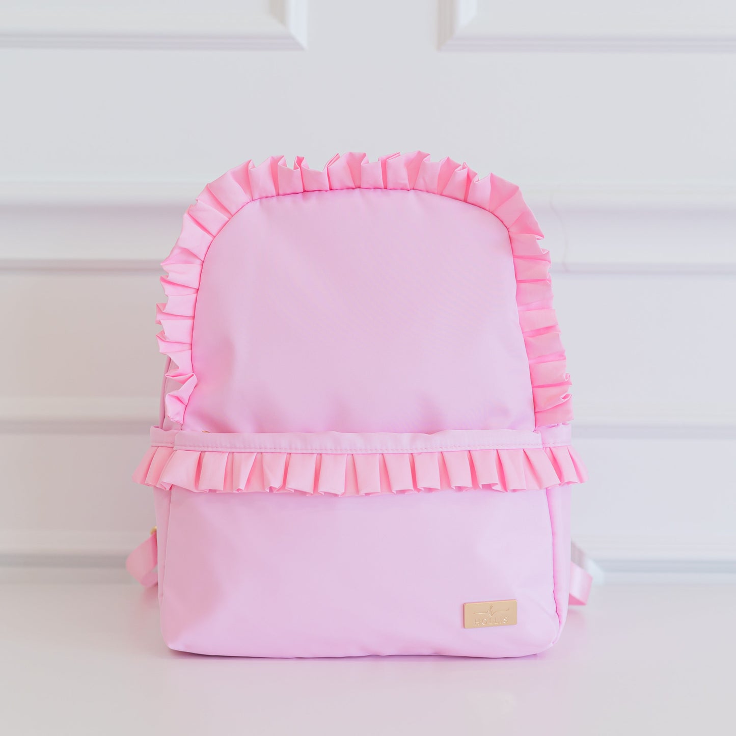 Ruffled Nylon Backpack