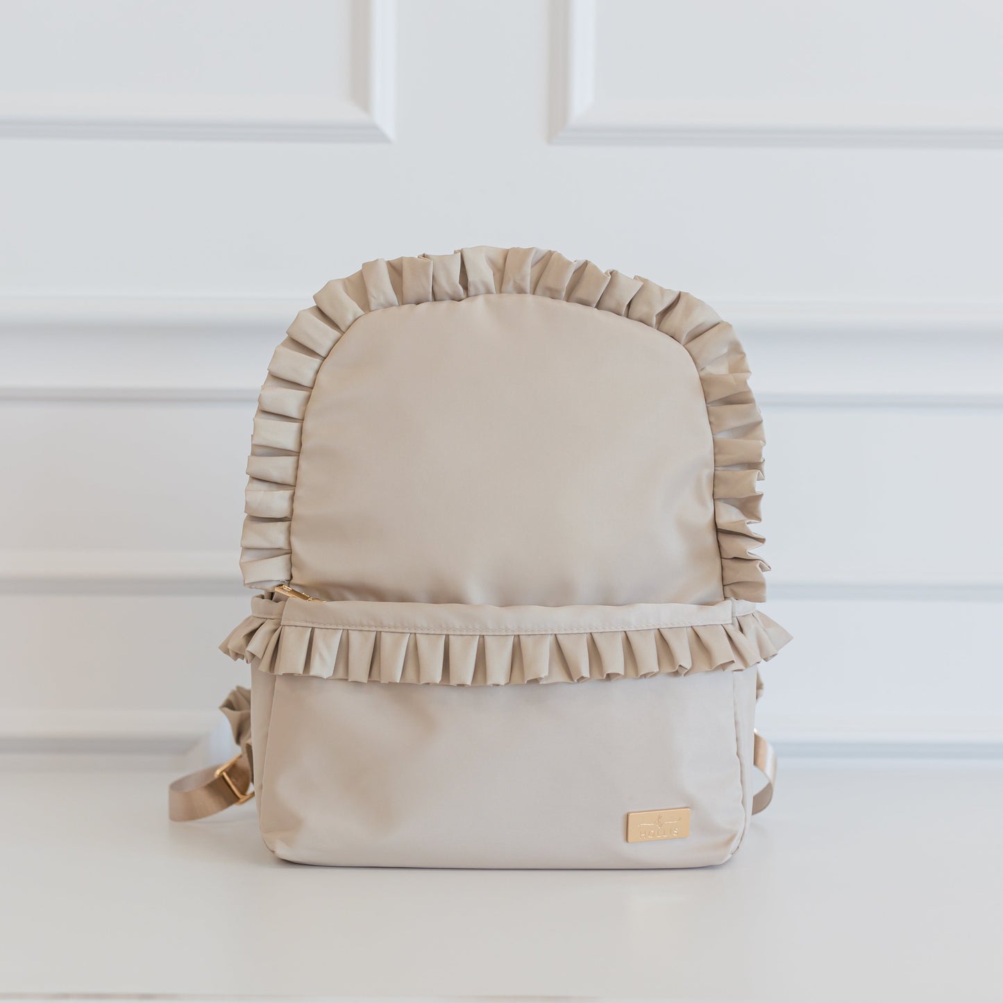 Ruffled Nylon Backpack
