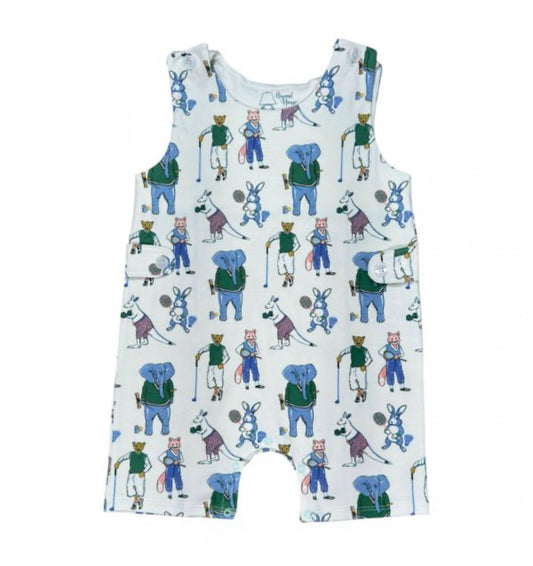 boys classic animal print romper