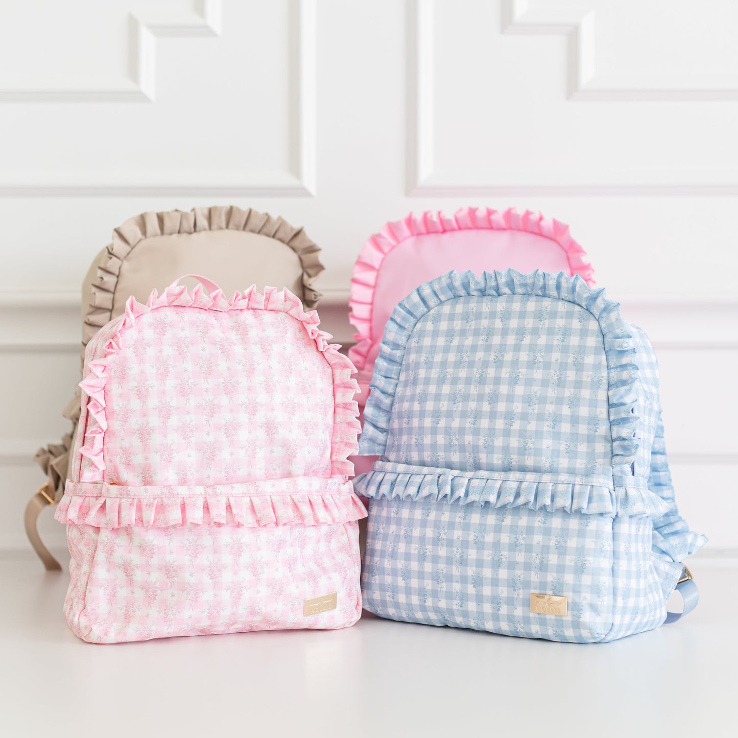 Ruffled Nylon Backpack
