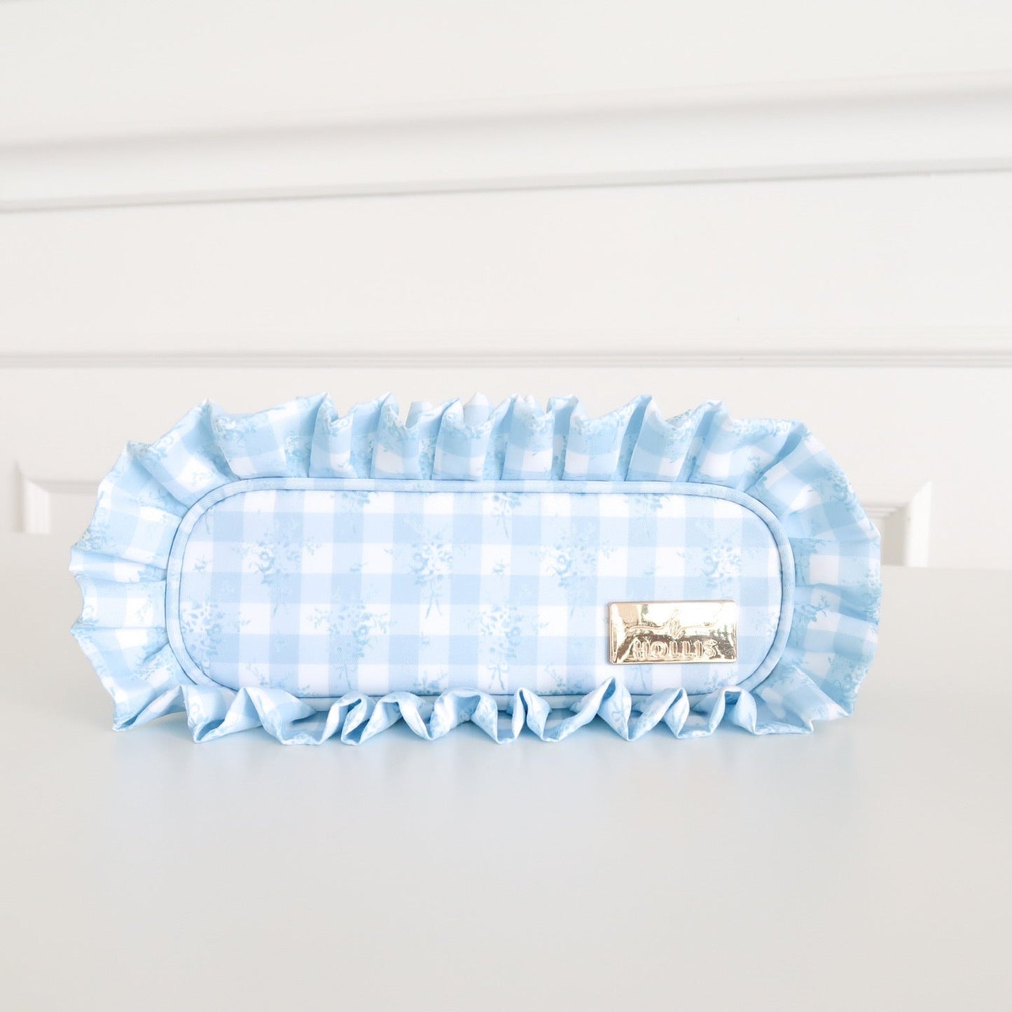 Ruffled Nylon Pencil Bag
