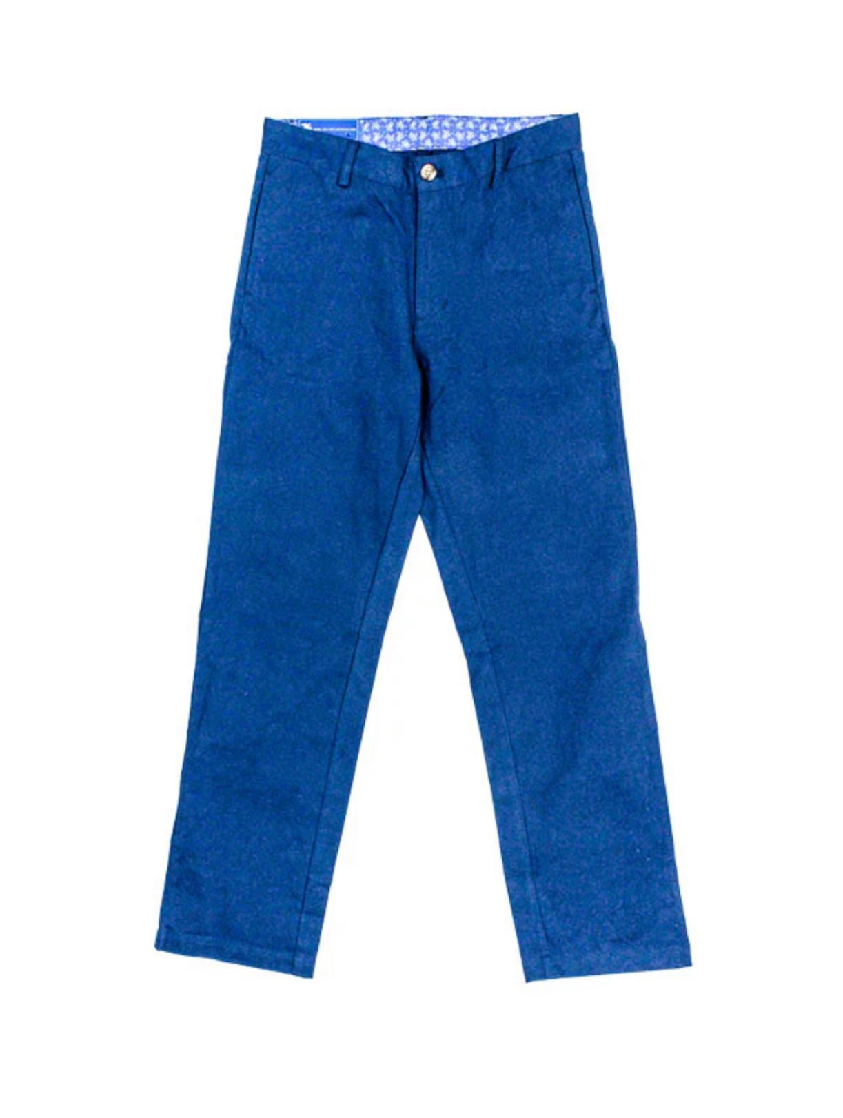 J. Bailey Boys Navy Twill Adjustable Waist Pants