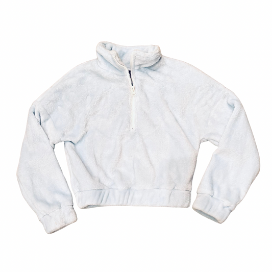 Little Olin Blue Fuzzy Cropped Pullover