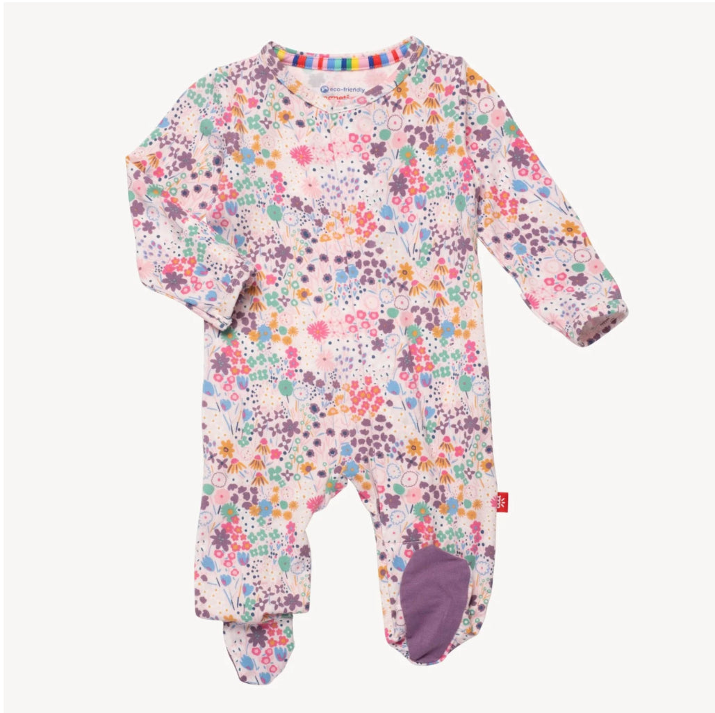 Magnetic Me Isla Floral Modal Footie Pajama