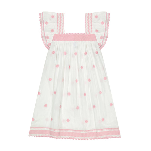 Mini Sandrine Women's Dress Pink Frangipani