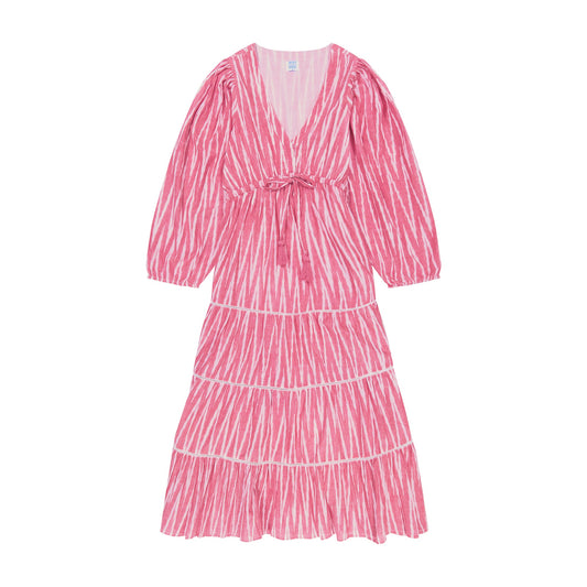 Odette Women's Maxi Dress Rose Ikat