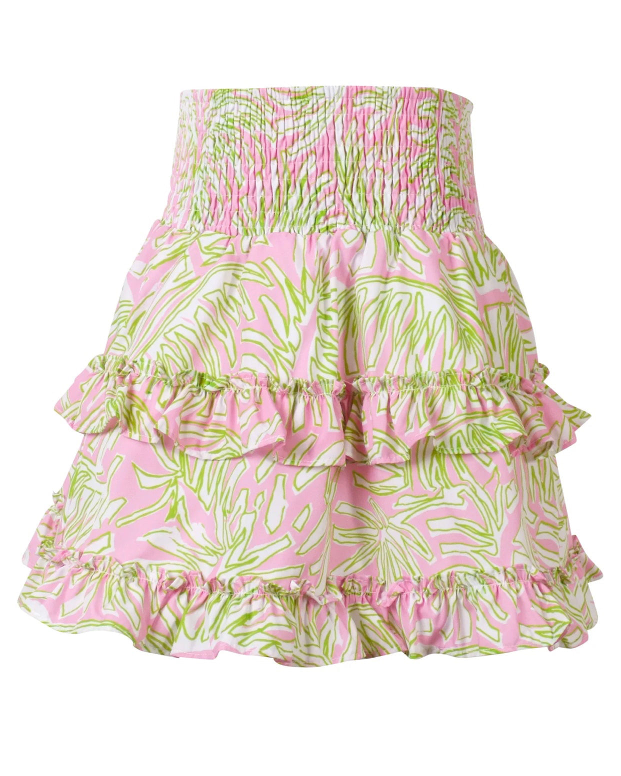 Pink Palm Girls Tropical Skirt