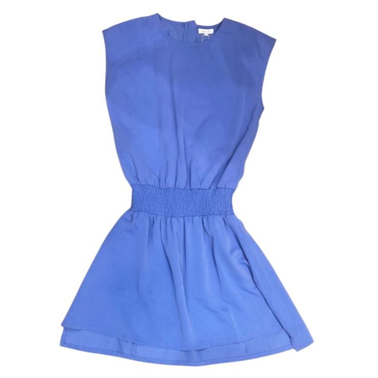 pleat indigo blue Josie dress