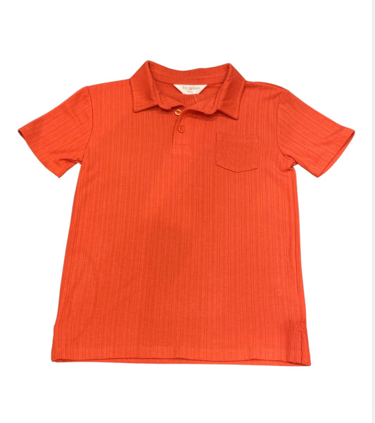 Rae Benson Boys Orange Retro Polo