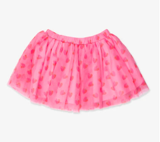 Strawberry Pink Tulle Twirl Skirt