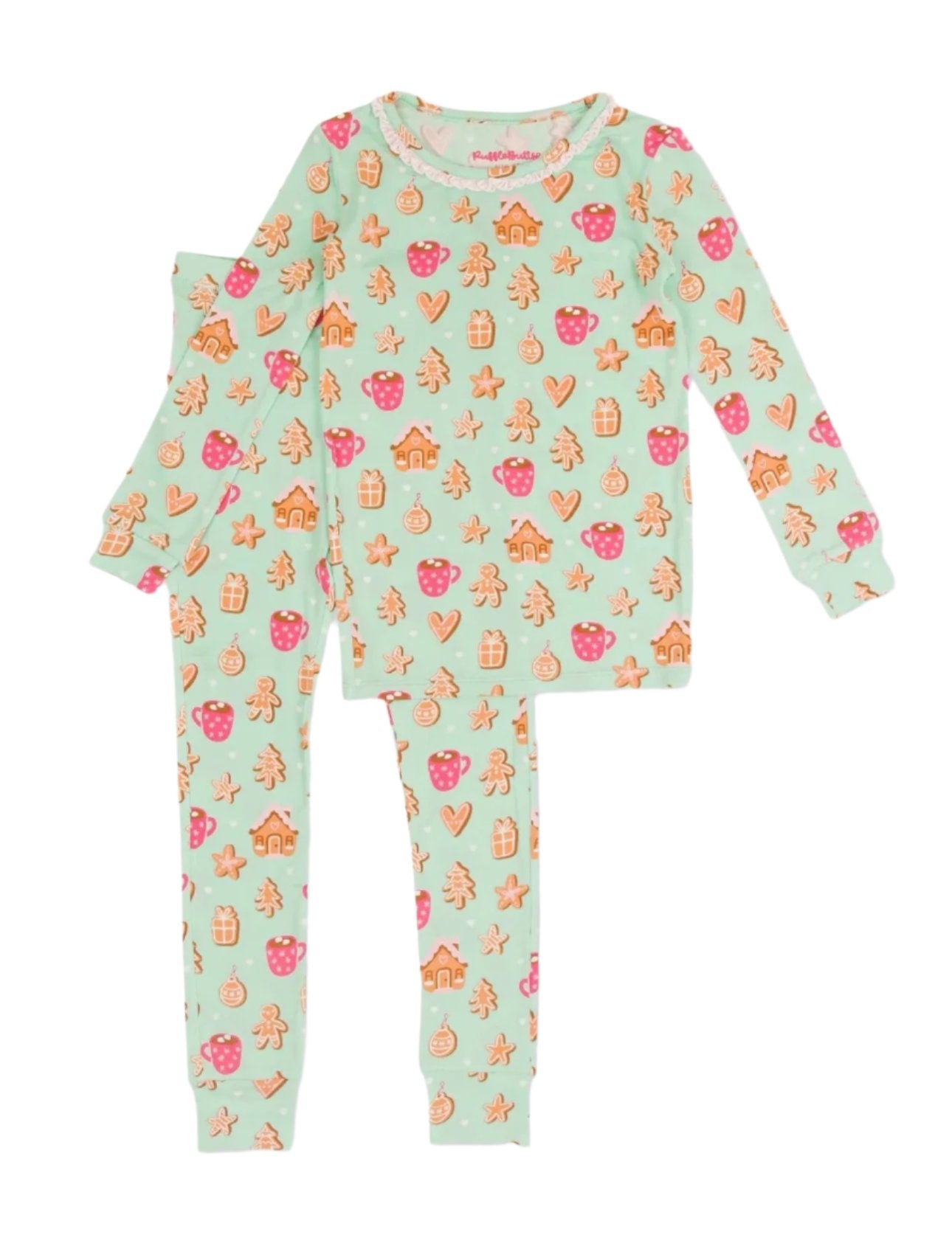 Rufflebutts Gingerbread Bamboo Pajama Set
