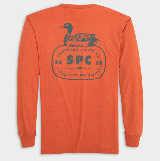 Southern Point Co Boys Orange Vintage Trademark Longsleeve Tshirt