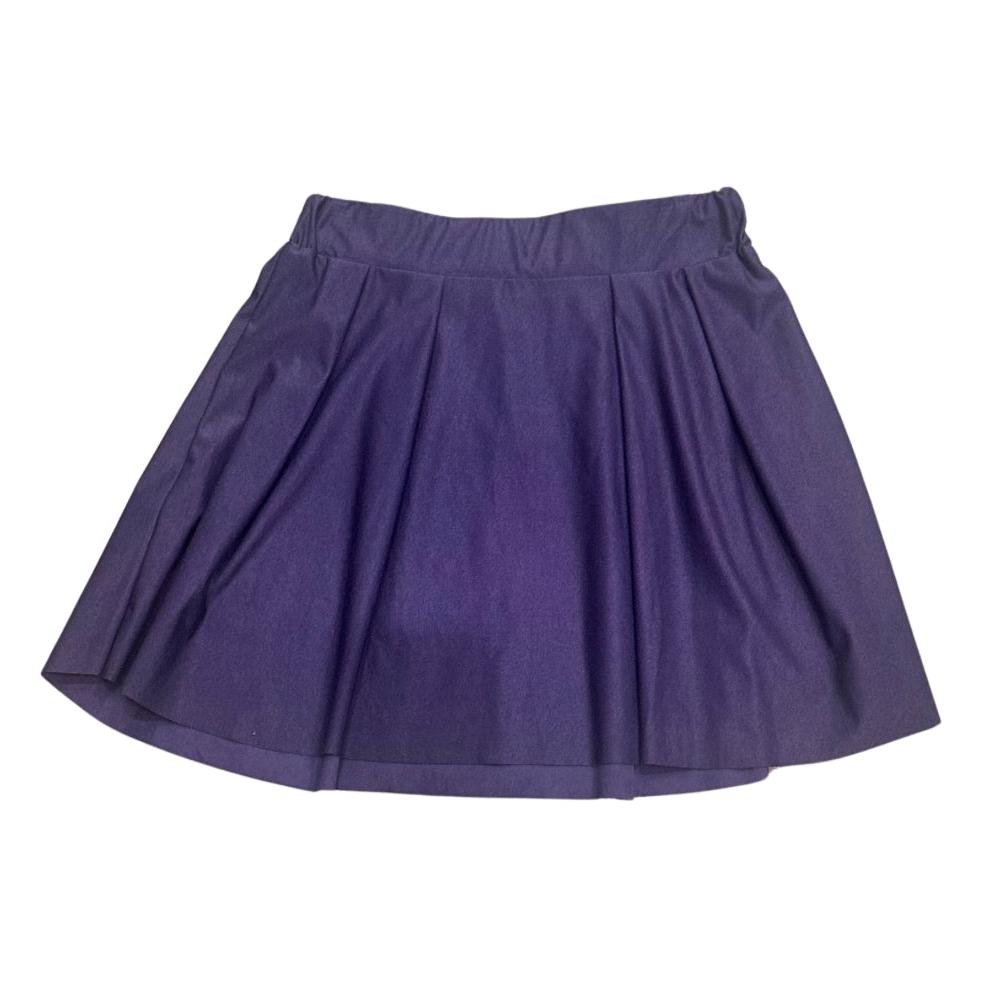 T2Love Navy Suede Skirt