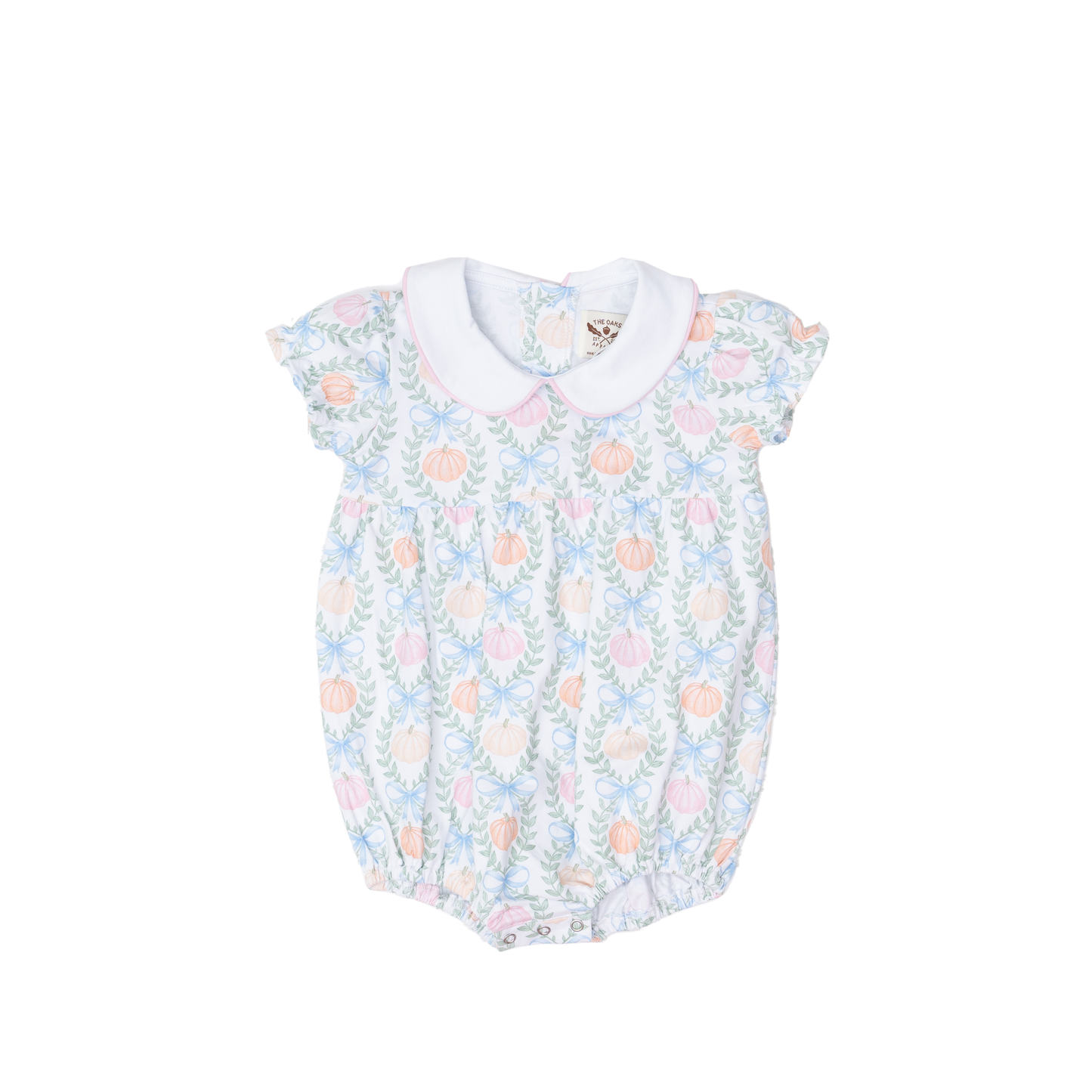 The Oake Baby Girls Mary Mills Pumpkin Block Bubble