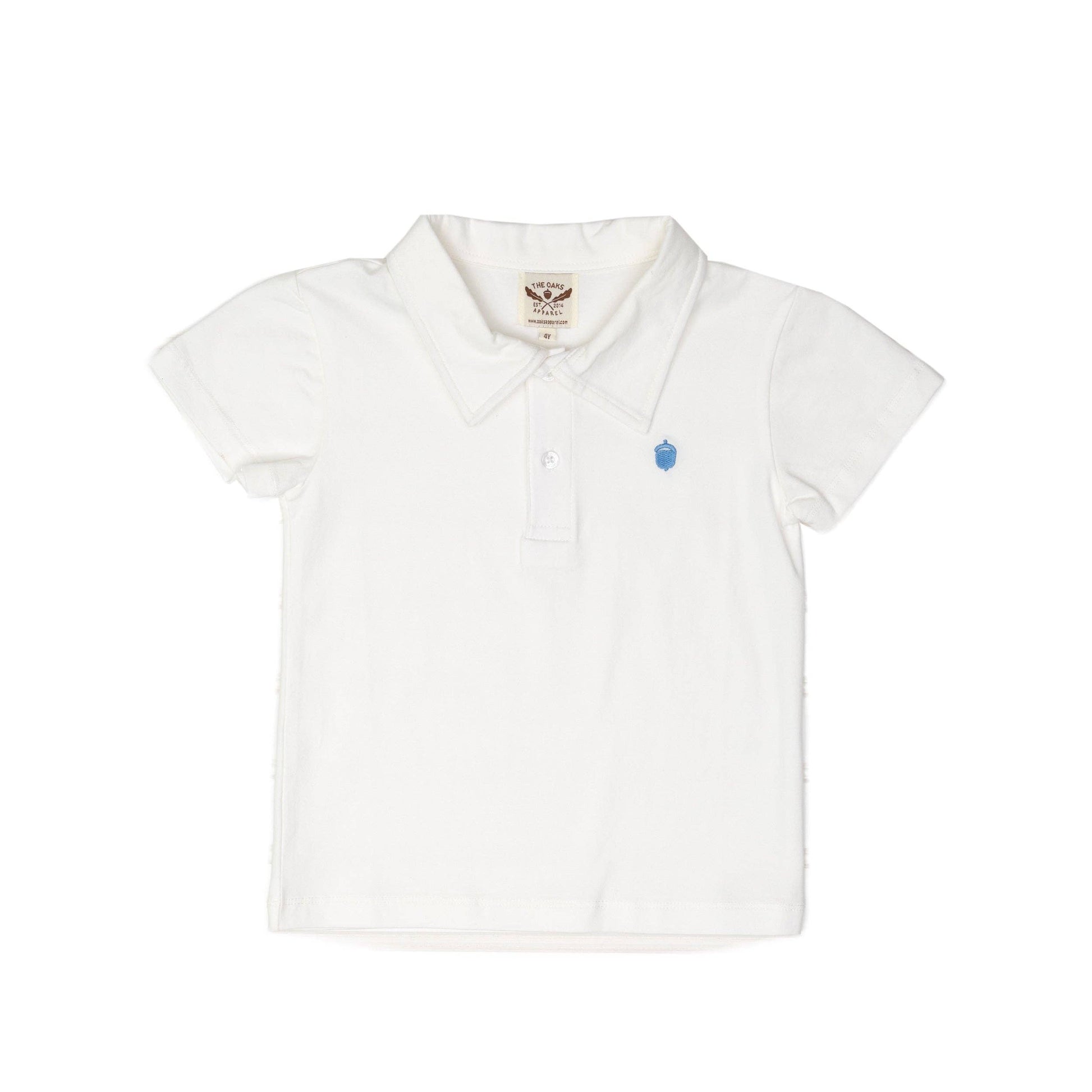 Toddler White Polo Shirt