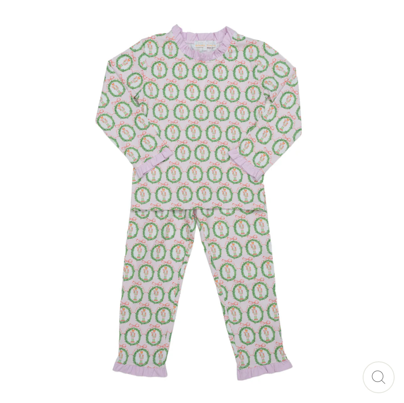 The Oaks Girls Nutcracker Pink Ruffle Lounge Pajama Set