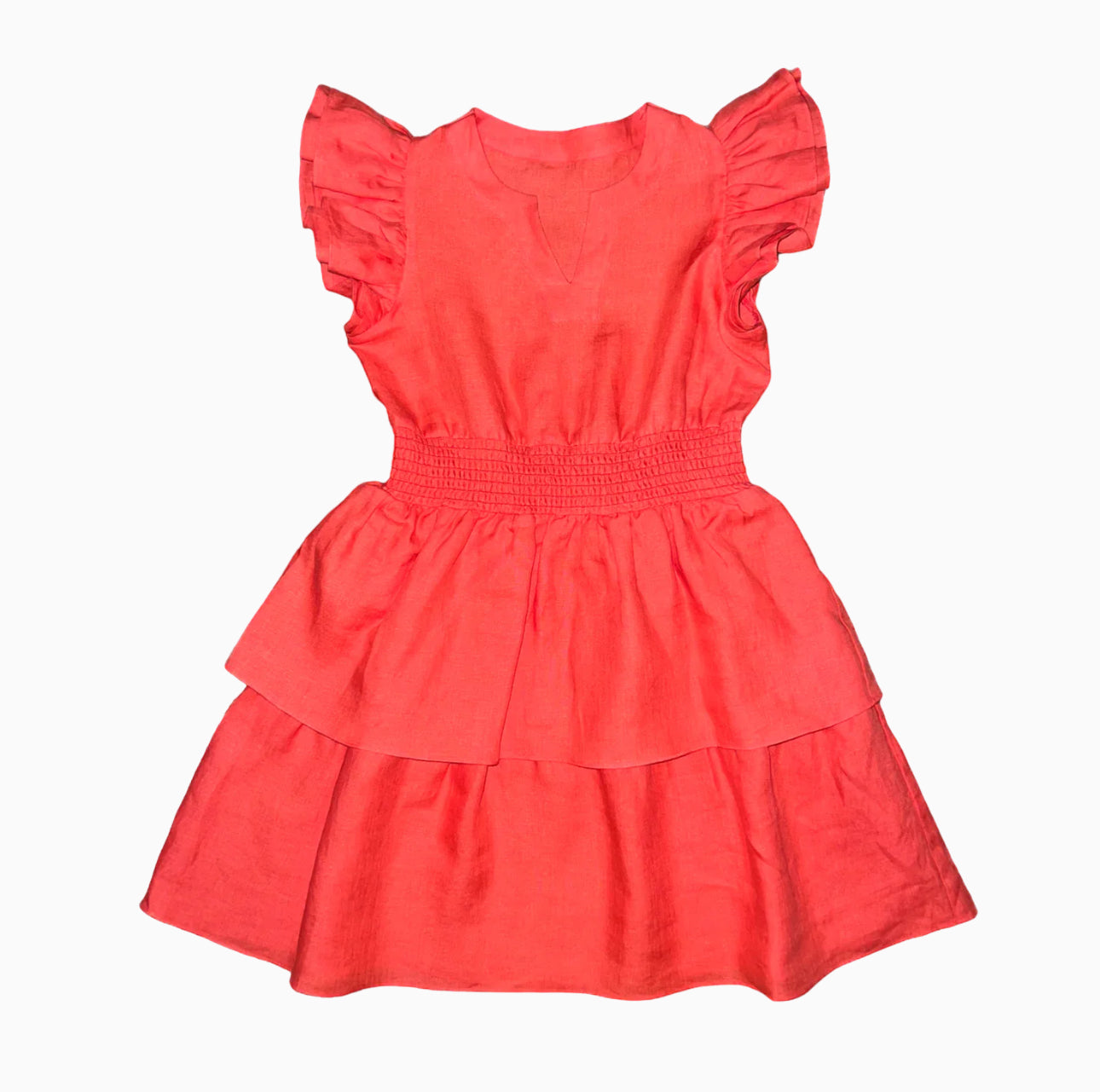 brown Bowen Carolina coral Mae dress