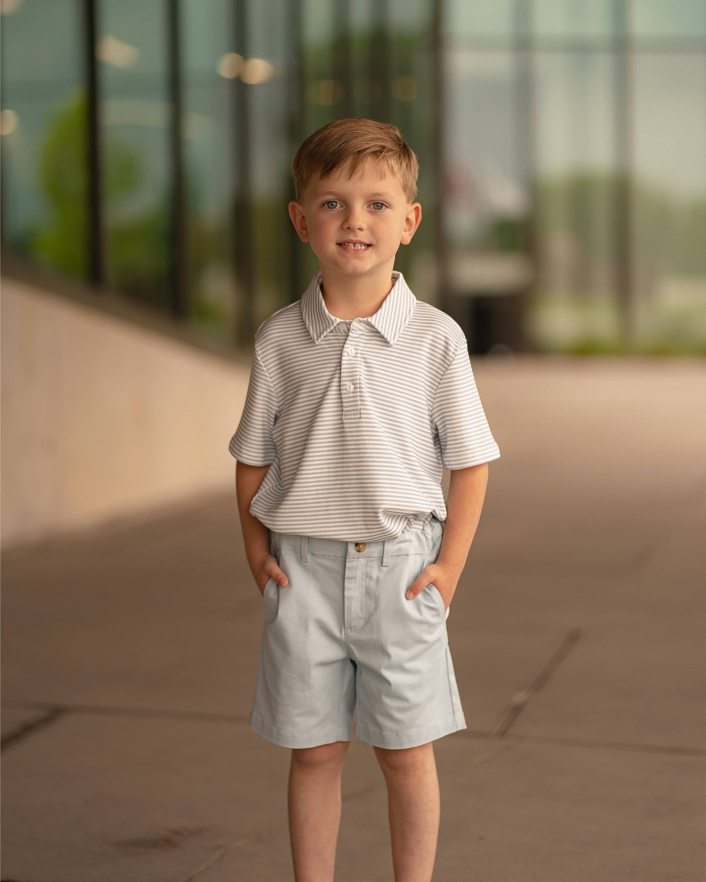 Beacon Blue Stripe Patrick Polo