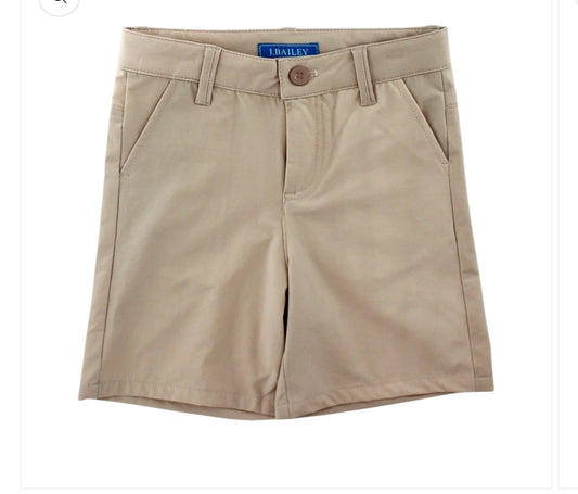 j Bailey boys khaki club performance shorts