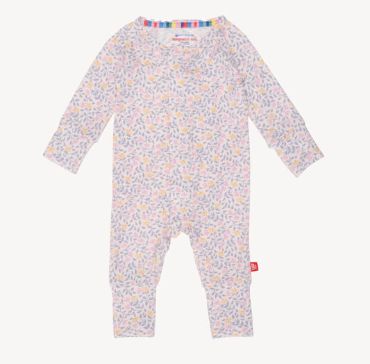 Magnetic Me Amelia Floral Convertible Coverall Pajamas
