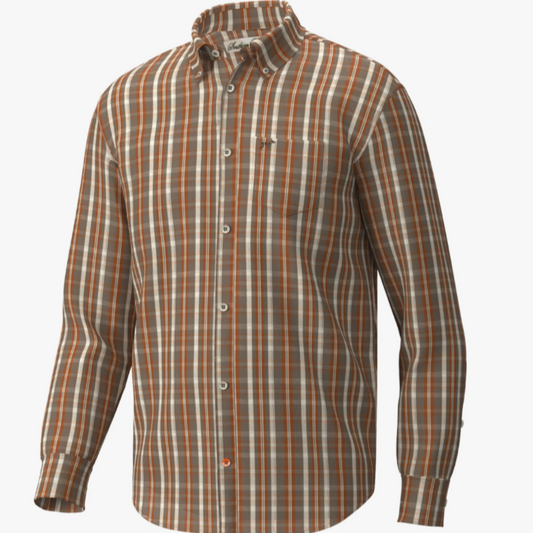 southern point boys clover plaid brushed stretch button down