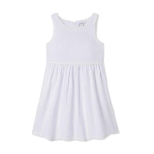 Classic Prep  girls Charlotte white Seersucker Dress