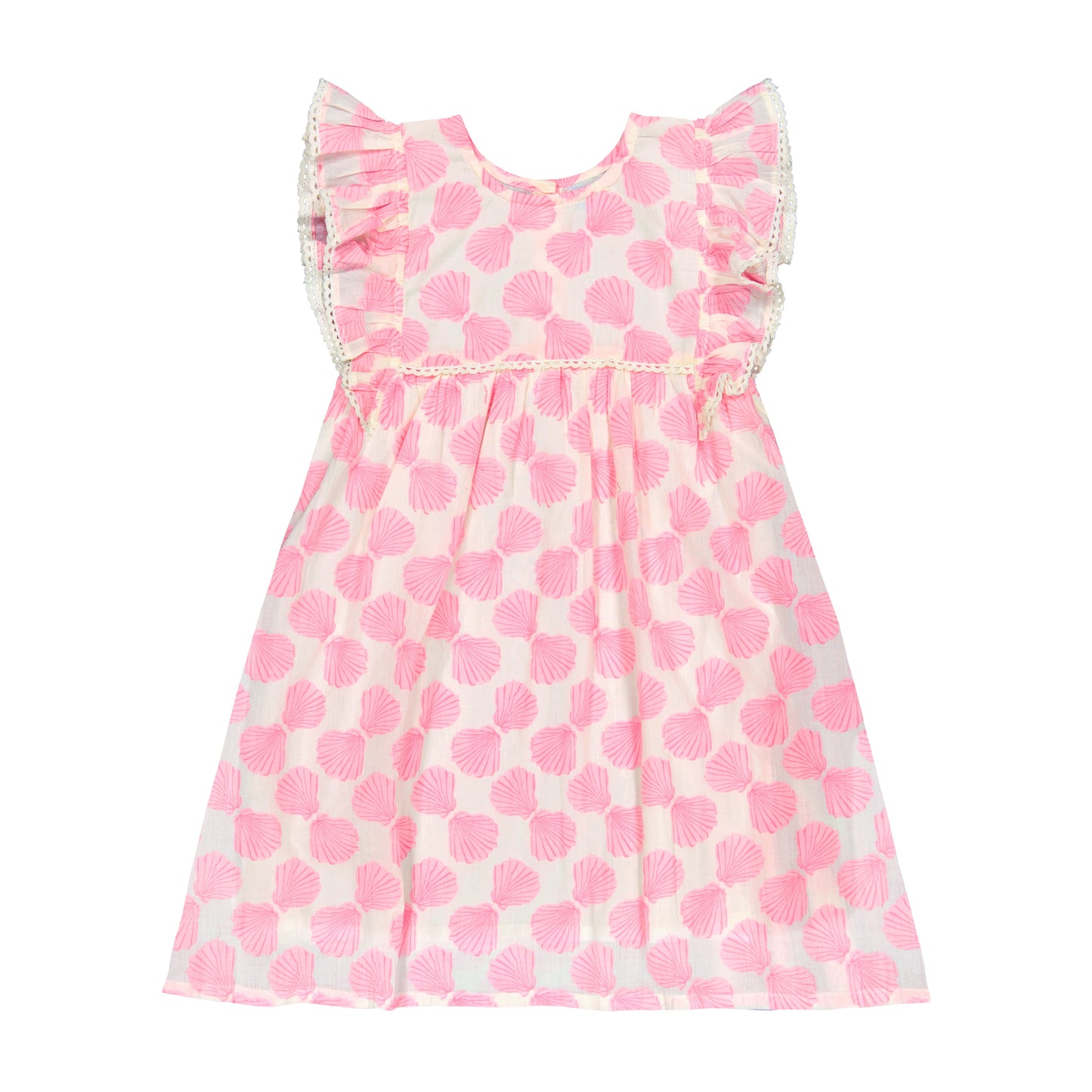 Seraphina Girl's Dress Shell Beach Pink