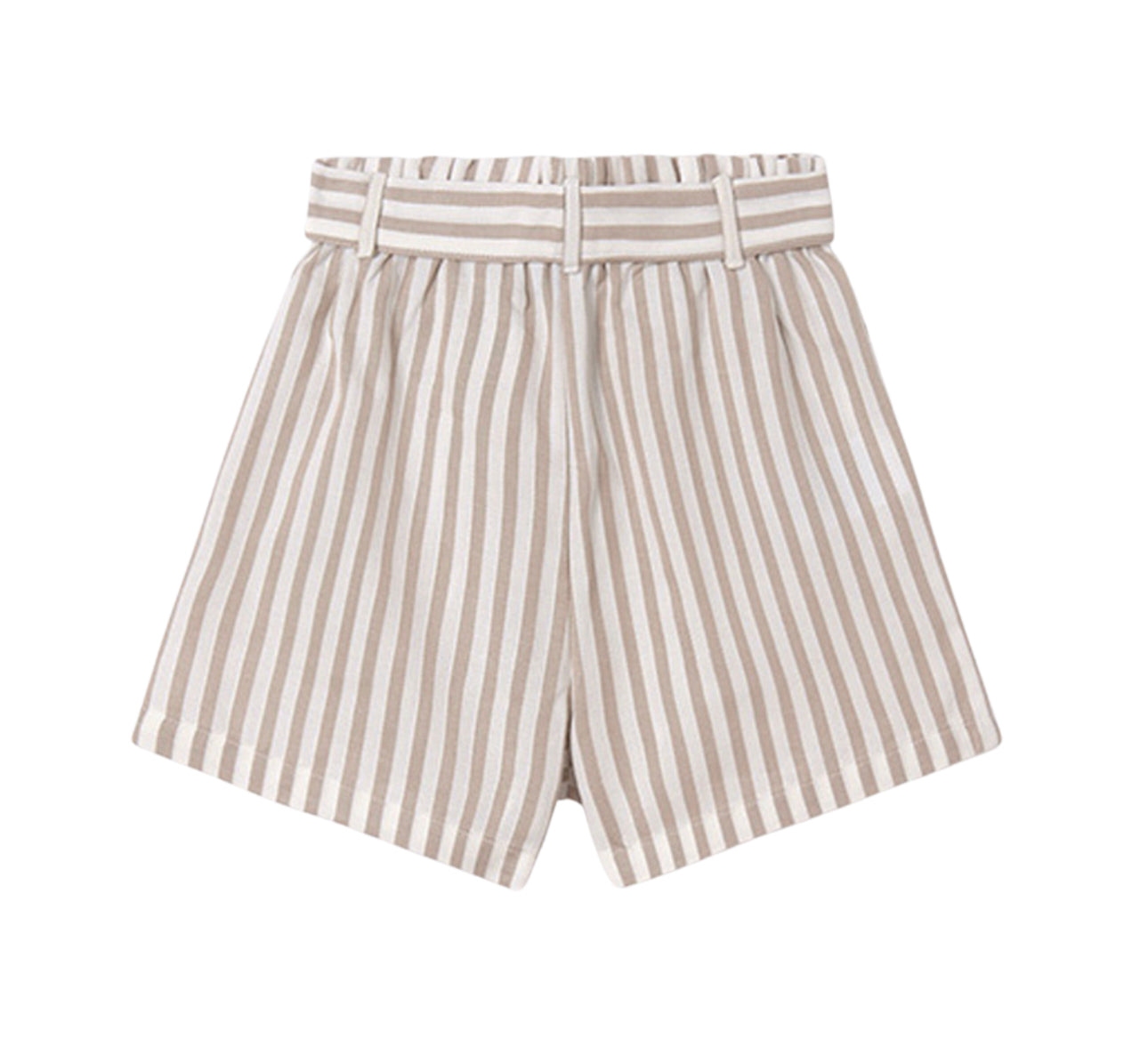 Tan Stripe Sash Short