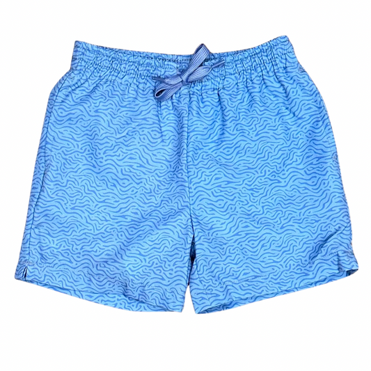 Light Blue Topo Swim Trunks